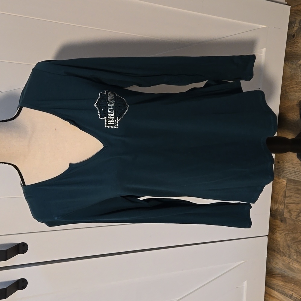 Harley-Davidson Long Sleeve Embellish Top